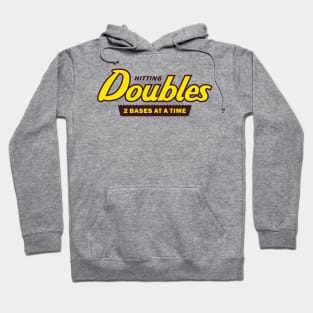 Hitting Doubles - Baseball - Softball Hoodie